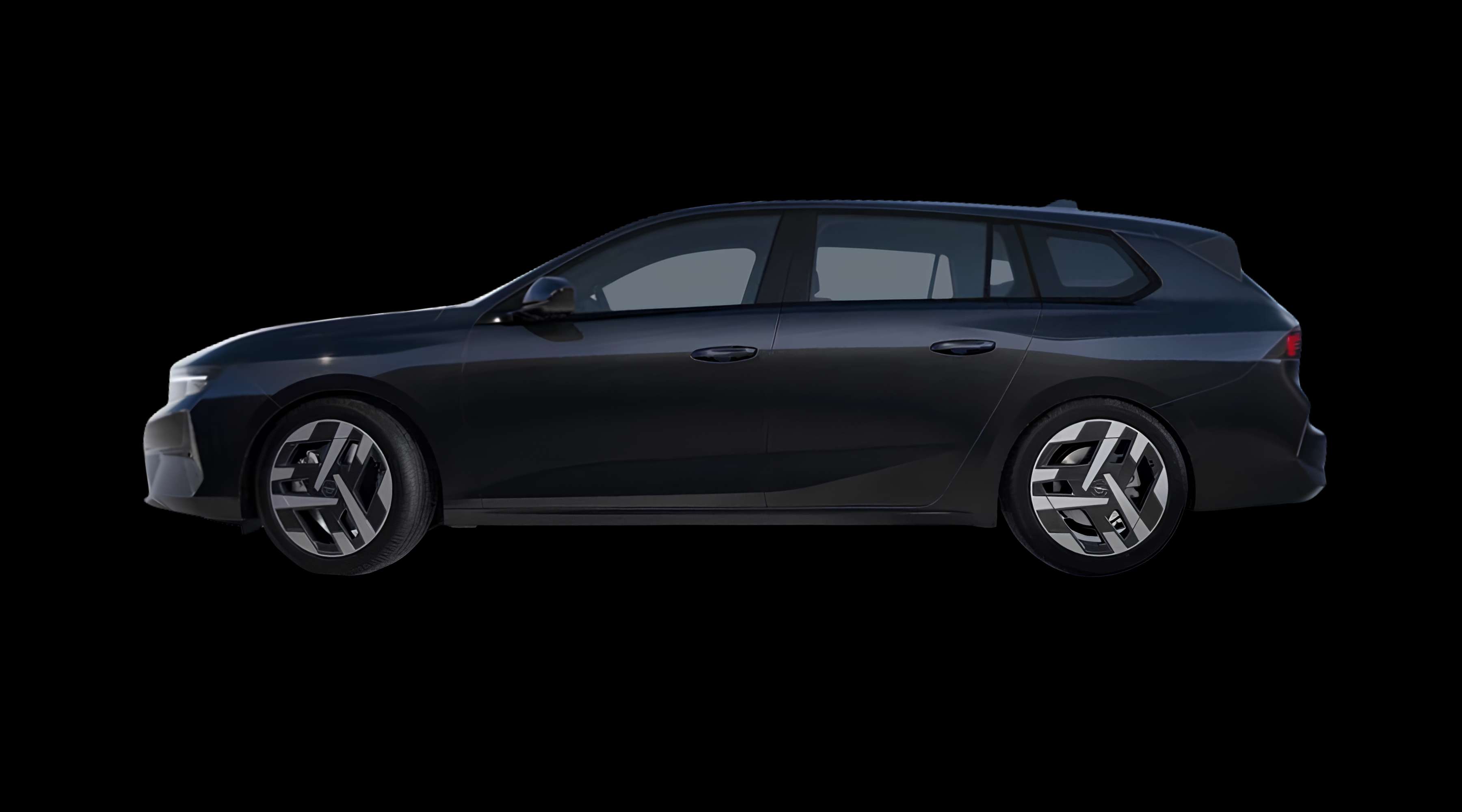 Seitenansicht eines Opel Astra Electric