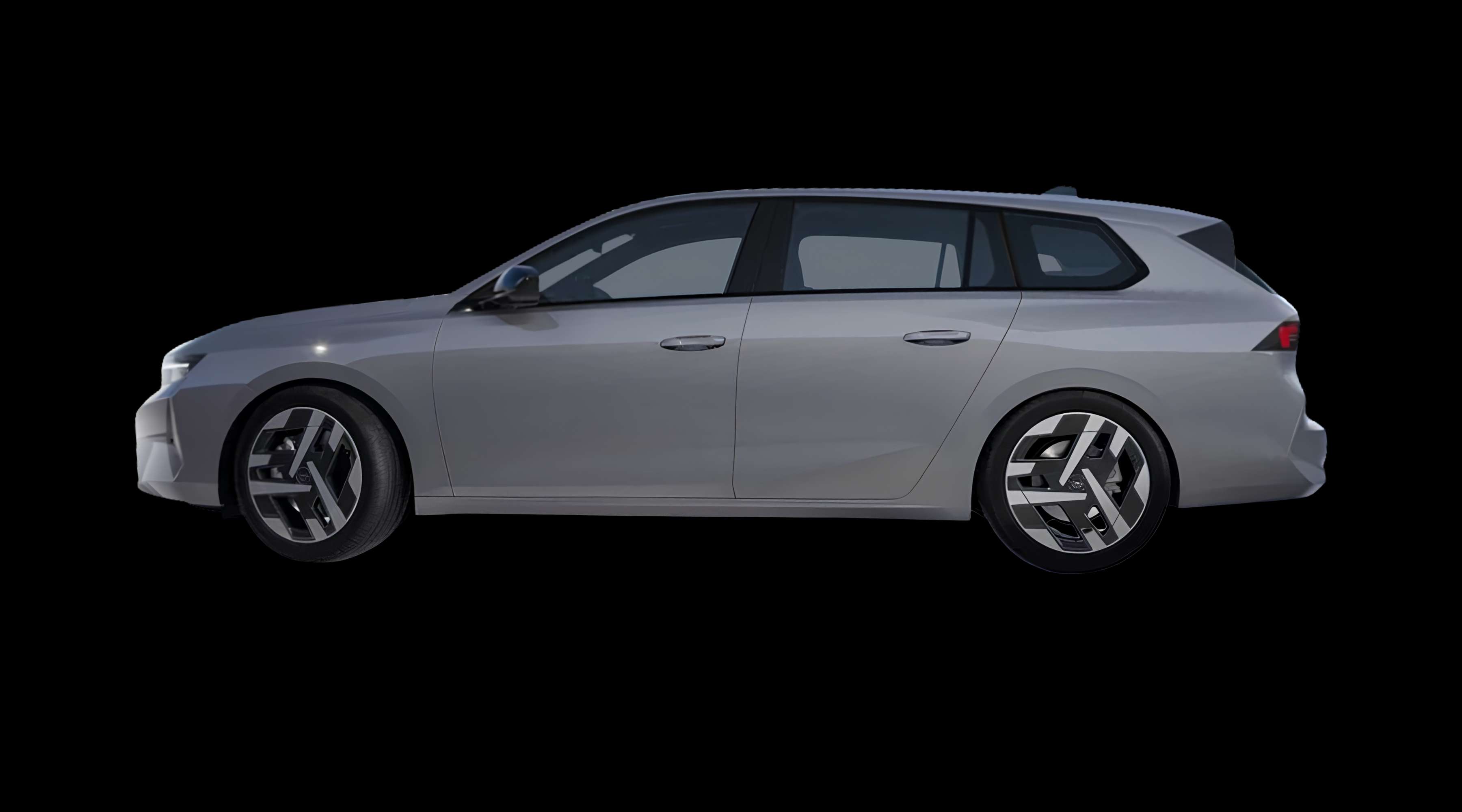 Seitenansicht eines Opel Astra Electric