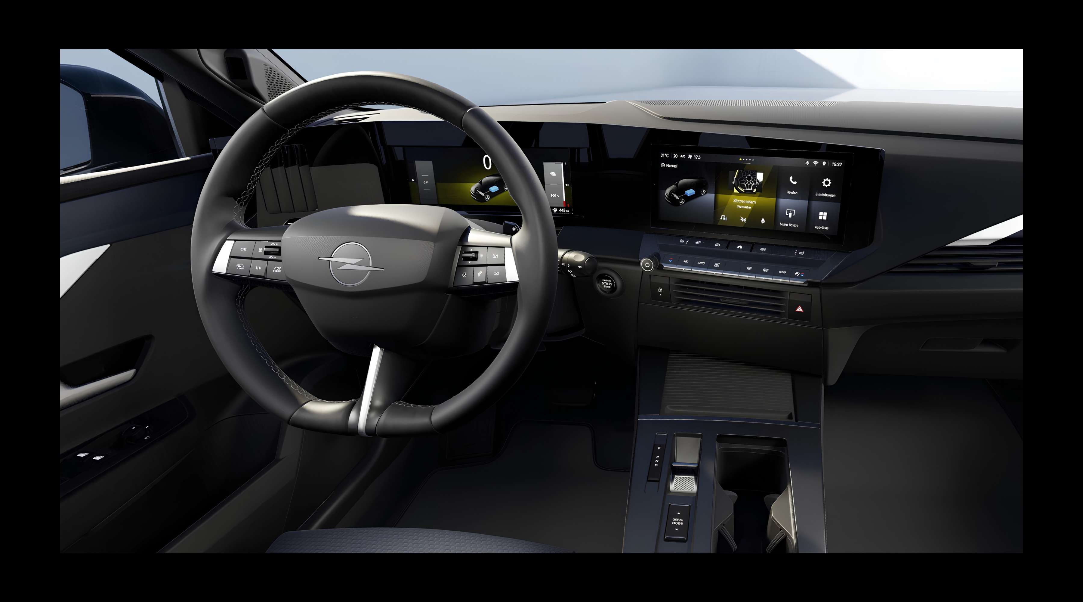 Armaturenbrett eines Opel Astra Electric