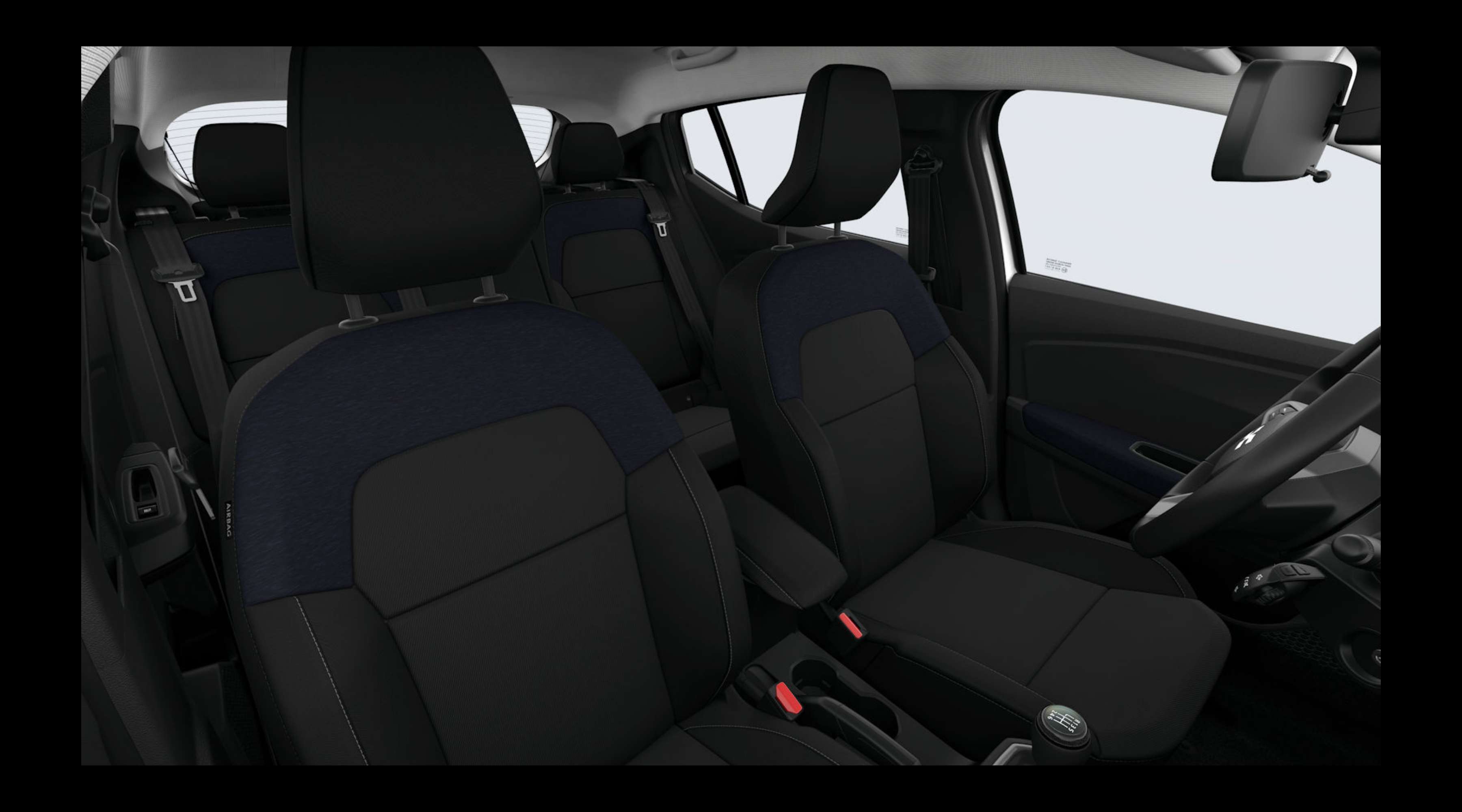 Vordersitze eines Dacia Sandero