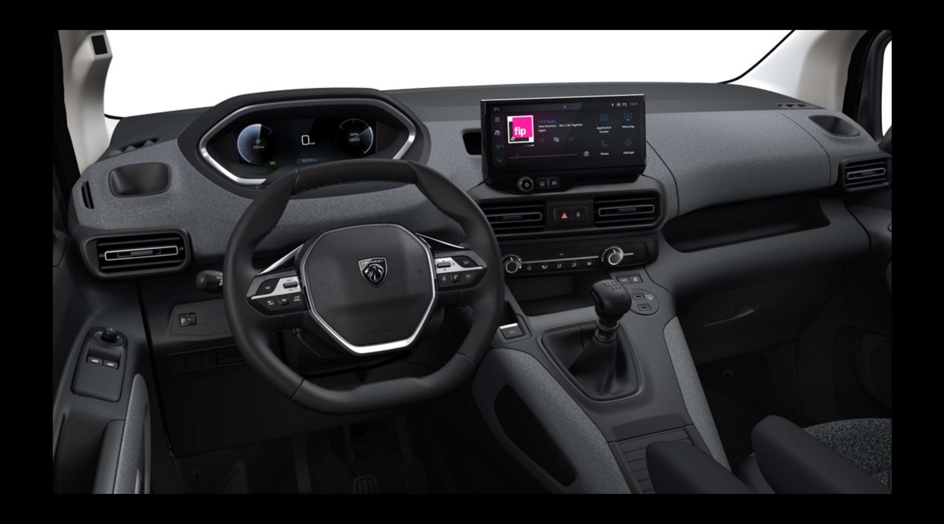 Armaturenbrett eines Peugeot Rifter