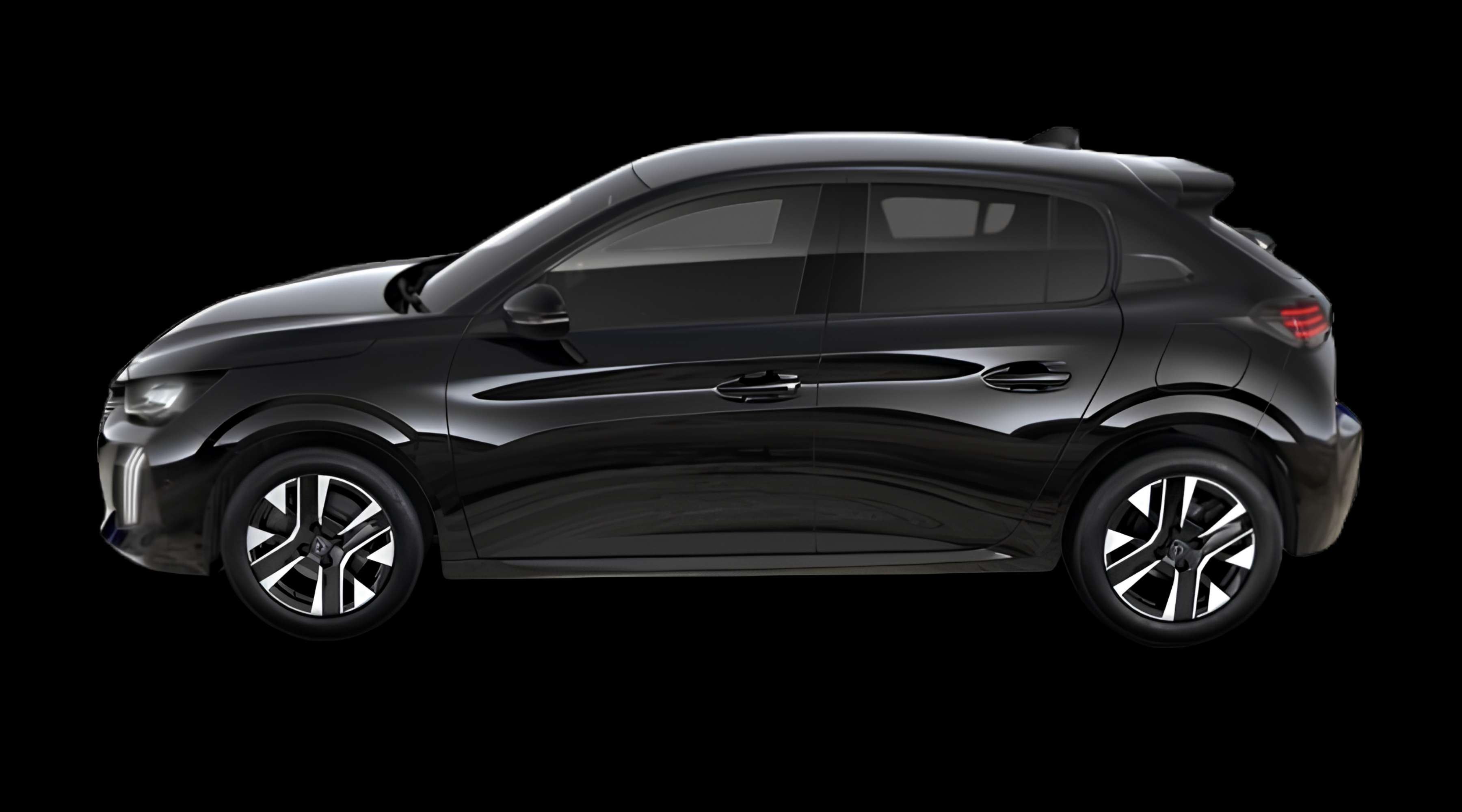 Seitenansicht eines Peugeot 208