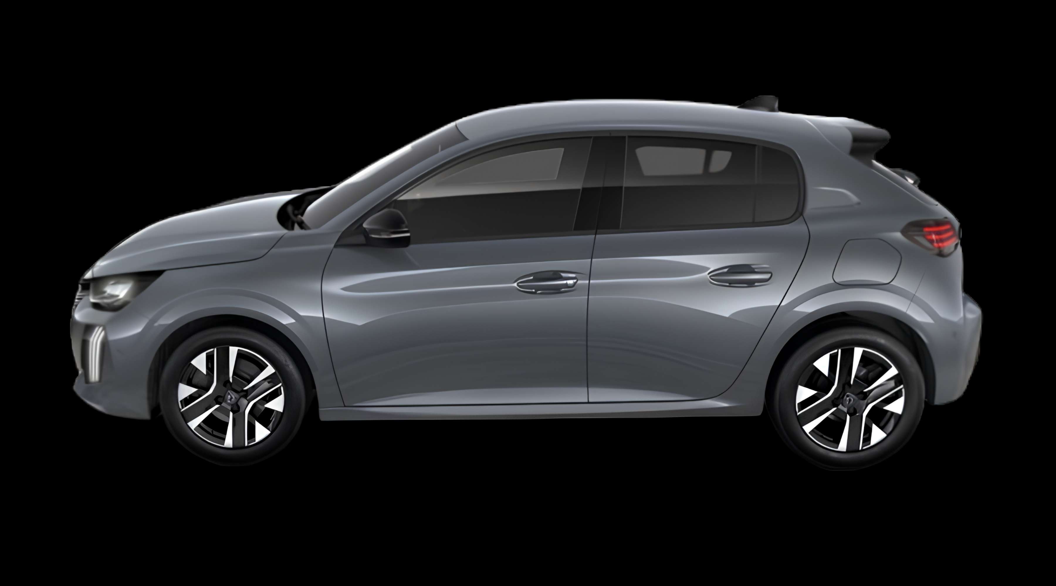 Seitenansicht eines Peugeot 208