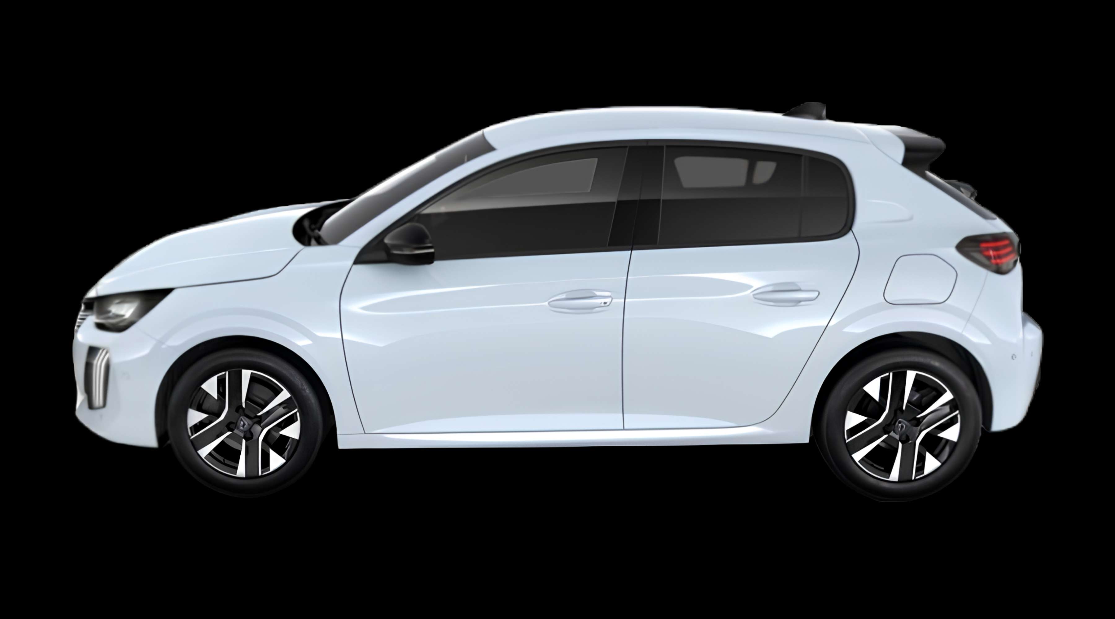 Seitenansicht eines Peugeot 208