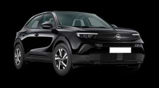 Schräge Frontansicht auf einen Opel Mokka Edition, freigestellt