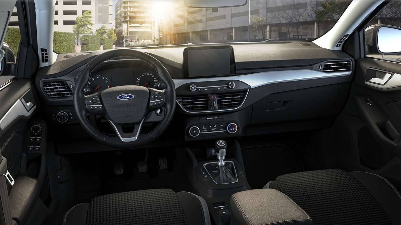 Ansicht des Armaturenbretts eines Ford Focus
