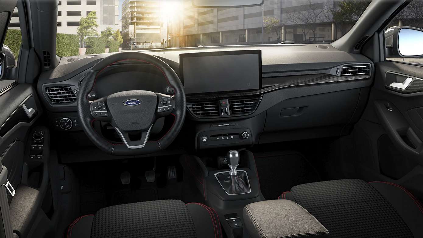 Ansicht des Armaturenbretts eines Ford Focus