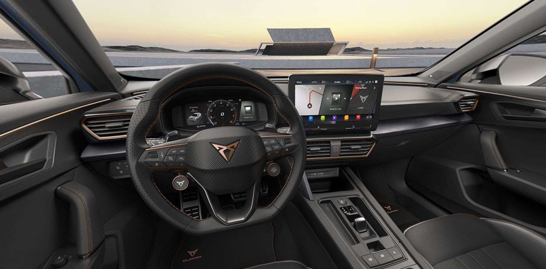 Detailansicht des Lenkrads eines CUPRA Formentor