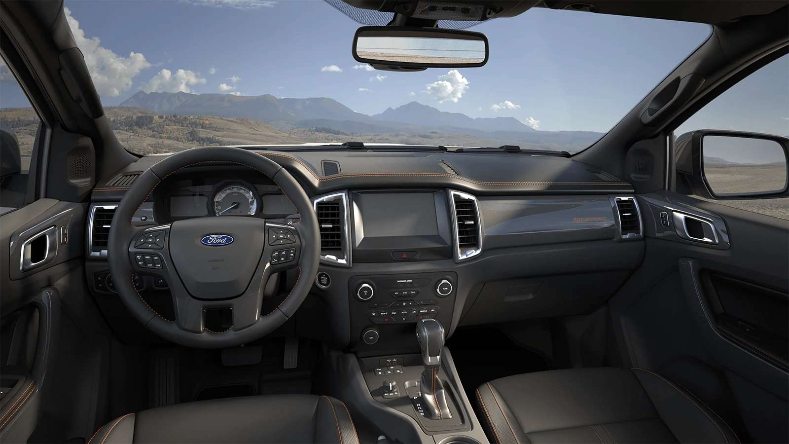 Ansicht des Armaturenbretts eines Ford Ranger