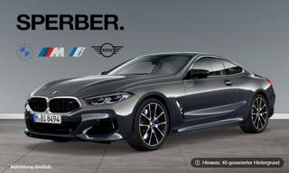 Schräge Frontansicht auf einen BMW 8er-Reihe , freigestellt
