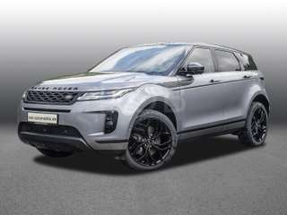 Schräge Frontansicht auf einen Land Rover Range Rover Evoque , freigestellt