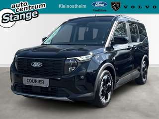 Schräge Frontansicht auf einen Ford Tourneo Courier , freigestellt