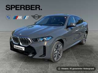 Schräge Frontansicht auf einen BMW X6 , freigestellt