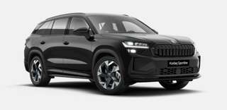 Schräge Frontansicht auf einen Skoda Kodiaq , freigestellt