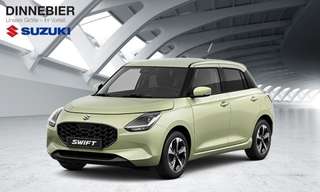 Schräge Frontansicht auf einen Suzuki Swift , freigestellt
