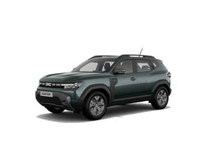 Schräge Frontansicht auf einen Dacia Duster , freigestellt