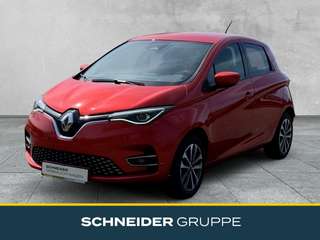 Schräge Frontansicht auf einen Renault ZOE , freigestellt