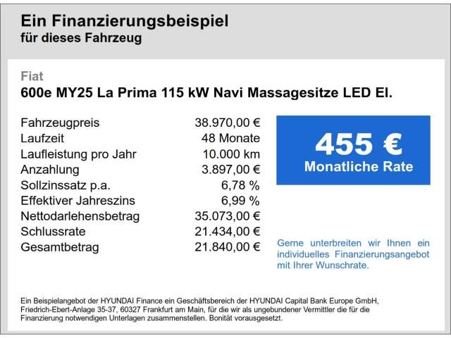 Fahrzeugbild eines Fiat 600 Elektro