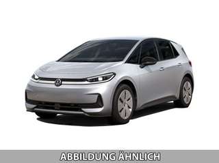 Schräge Frontansicht auf einen Volkswagen ID.3 , freigestellt