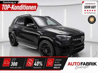 Schräge Frontansicht auf einen Mercedes-Benz GLE 450 AMG , freigestellt