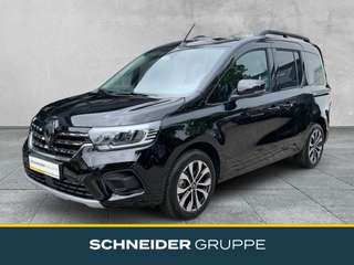 Schräge Frontansicht auf einen Renault Kangoo , freigestellt