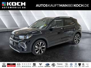 Schräge Frontansicht auf einen Volkswagen T-Cross , freigestellt