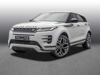 Schräge Frontansicht auf einen Land Rover Range Rover Evoque , freigestellt