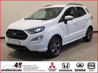 Schräge Frontansicht auf einen Ford EcoSport , freigestellt