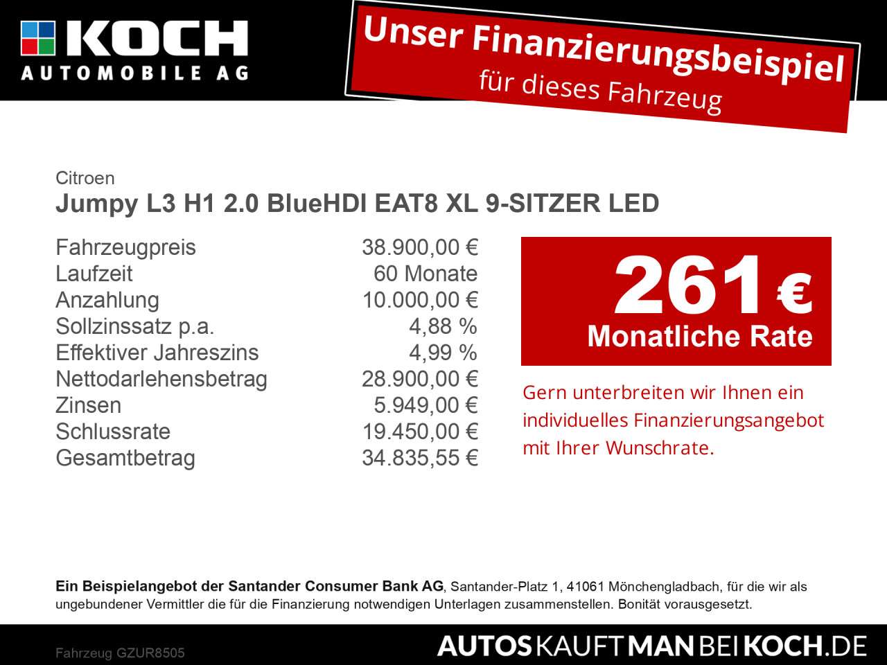 Fahrzeugbild eines Citroën Jumpy