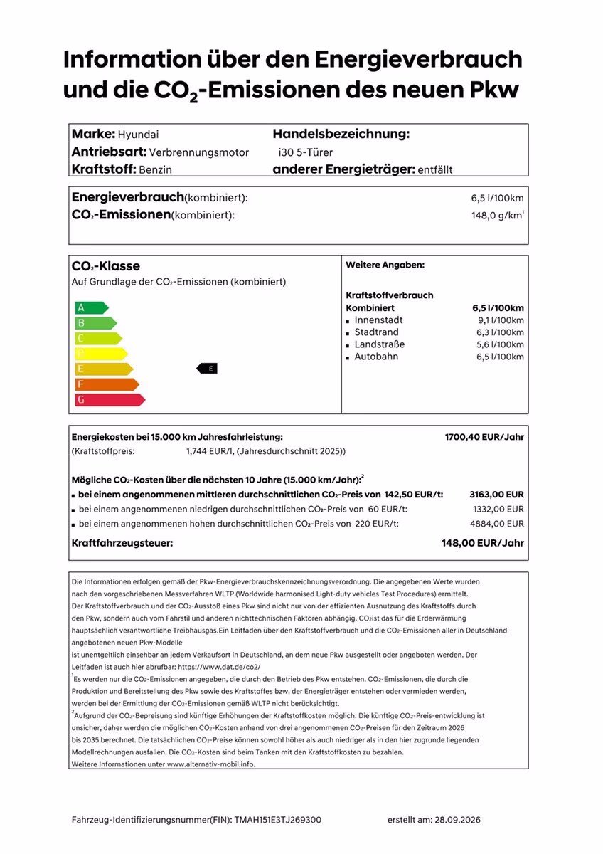 Fahrzeugbild eines Hyundai i30