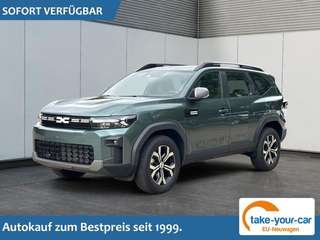 Schräge Frontansicht auf einen Dacia Bigster , freigestellt