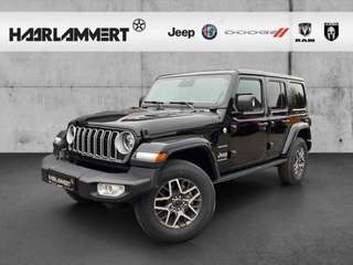 Schräge Frontansicht auf einen Jeep Wrangler , freigestellt