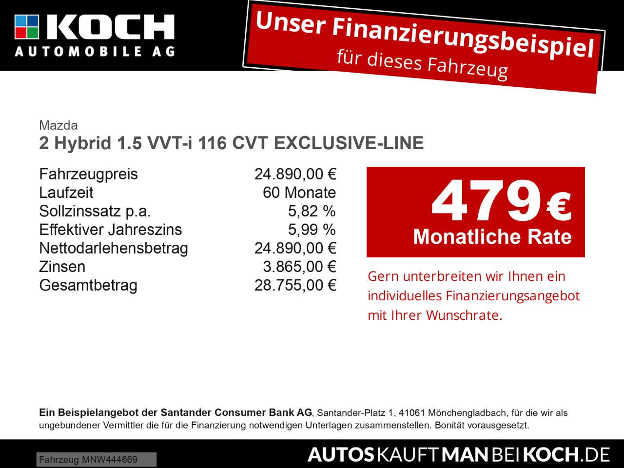 Fahrzeugbild eines Mazda Mazda2 Hybrid
