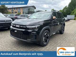 Schräge Frontansicht auf einen Dacia Bigster , freigestellt
