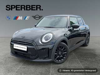 Schräge Frontansicht auf einen MINI COOPER , freigestellt