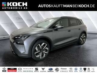 Schräge Frontansicht auf einen Skoda ELROQ , freigestellt