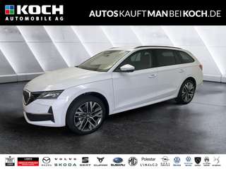 Schräge Frontansicht auf einen Skoda Octavia , freigestellt