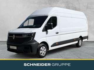 Schräge Frontansicht auf einen Renault Master , freigestellt