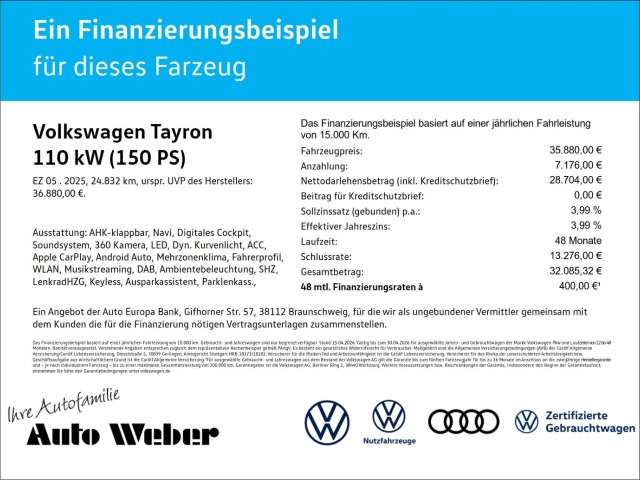 Fahrzeugbild eines Volkswagen Tayron