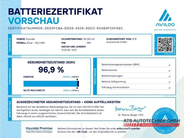 Fahrzeugbild eines Hyundai Kona Elektro