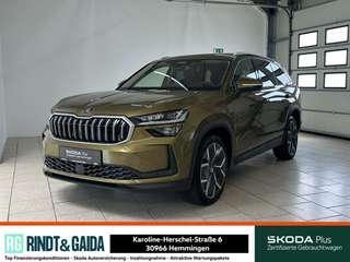 Schräge Frontansicht auf einen Skoda Kodiaq , freigestellt