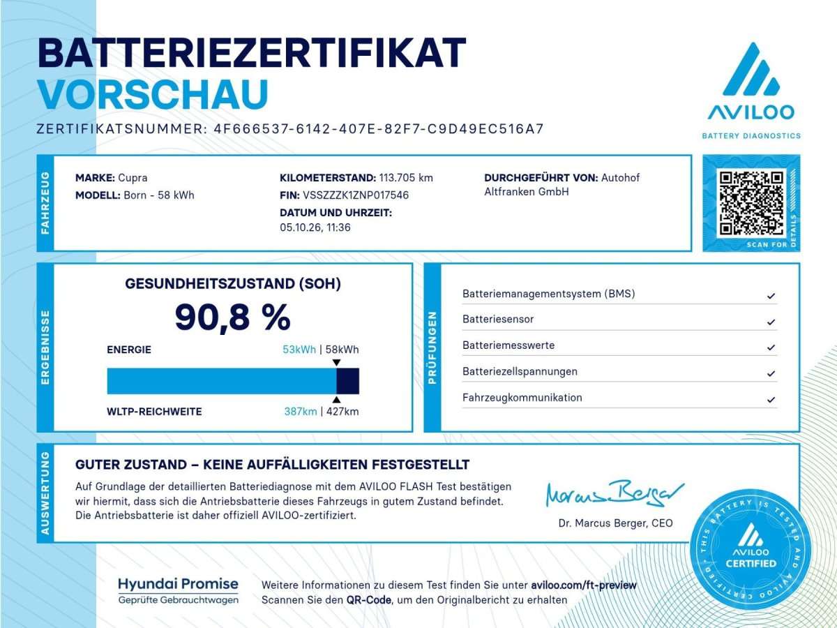Fahrzeugbild eines CUPRA Born