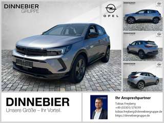 Schräge Frontansicht auf einen Opel Grandland X , freigestellt