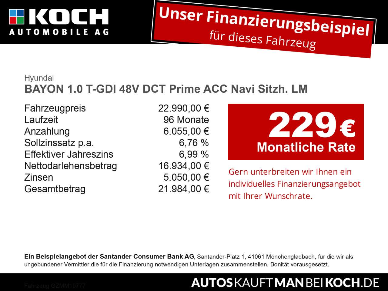Fahrzeugbild eines Hyundai Bayon