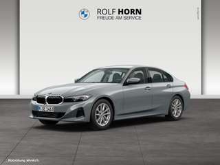 Schräge Frontansicht auf einen BMW 3er-Reihe , freigestellt