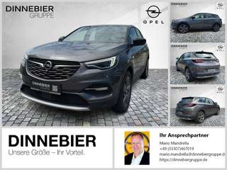 Schräge Frontansicht auf einen Opel Grandland X , freigestellt