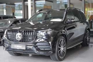Schräge Frontansicht auf einen Mercedes-Benz GLS , freigestellt