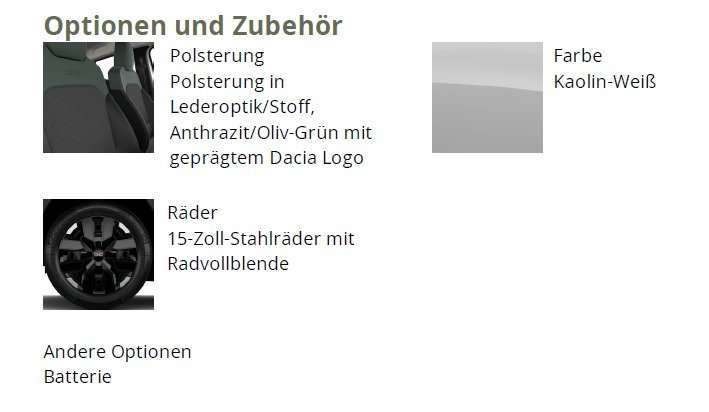 Fahrzeugbild eines Dacia Spring