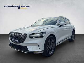 Schräge Frontansicht auf einen Genesis GV70 , freigestellt