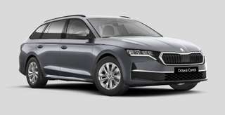 Schräge Frontansicht auf einen Skoda Octavia , freigestellt